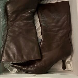 Aldo Brown Heeled Boots
